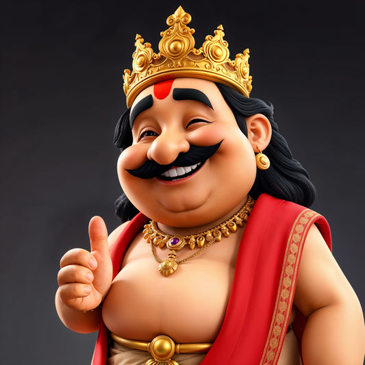 Maveli Happy Thumbs Up Digital Illustration