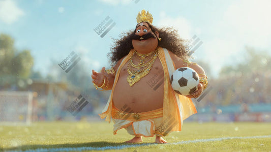 Maveli Football Ground Sports Digital Illustration