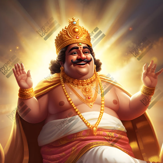 Maveli King Blessing High Aura Divine Illustration